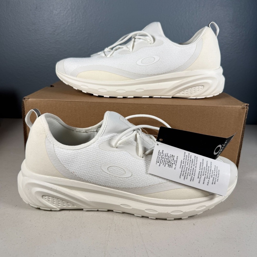 Oakley Mens White Lennox Athletic Running Shoes‎ Size 11